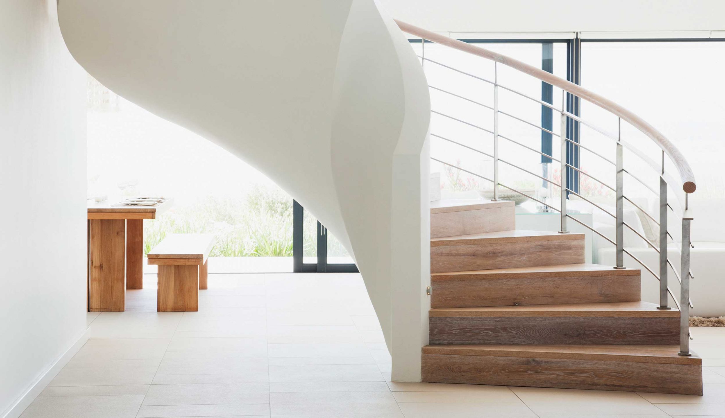 Twisting staircase, am example of Architectural design in Oxford by Lynch Brothers Homes